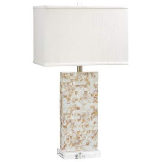 Cyan Design Palm Sands Table Lamp Palm Sands 1 Light Accent Table Lamp with White Shade