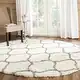 preview thumbnail 51 of 128, SAFAVIEH Hudson Shag Ogee Trellis 2-inch Thick Area Rug