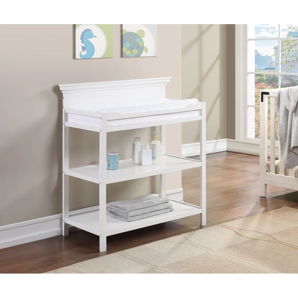 White Wood Universal Changing Table