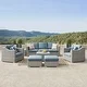 preview thumbnail 15 of 21, Corvus Martinka 9-piece Cushioned Wicker Patio Chat Set