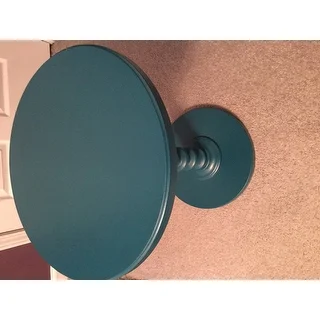 Powell Seaside Teal Round Spindle Table