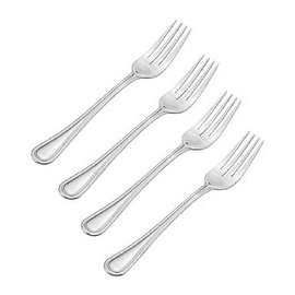 Pfaltzgraff 5087313 Polished Stainless Steel Dinner Forks, 4 Pieces