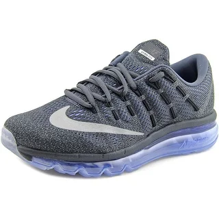 Nike Air Max 2016 Women Round Toe Synthetic Black Running Shoe
