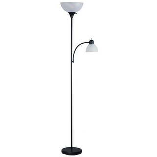 Living Accents 18199-002 Torchiere With Reading Floor Lamp