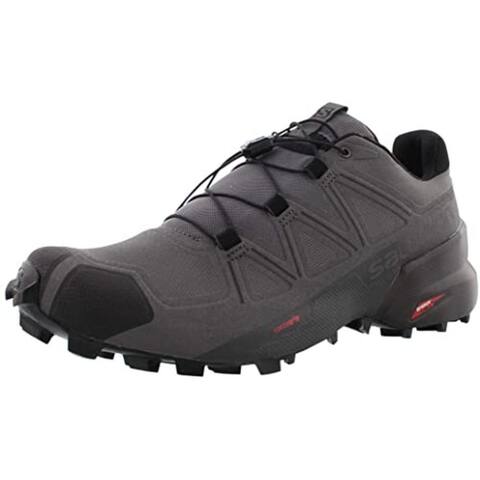 Salomon Men's Speedcross5 Trail Running Shoes,Magnet/Black/Phantom,9.5