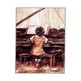 ''Practice Makes Perfect'' by Arbess Bailey African American Art Print (20 x 16 in.)
