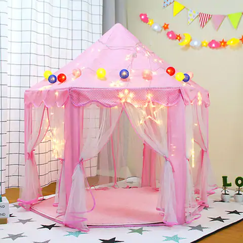 Princess Castle Play Tent Large Fairy Playhouse Gift for Kids - 1pc