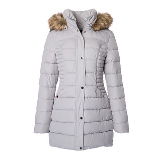 INC International Concepts Faux-Fur-Trim Quilted Puffer