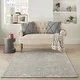 Nourison Damask Distressed Contemporary Area Rug - Thumbnail 3