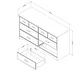 Versa Country Cottage 6-drawer Double Dresser - Thumbnail 17