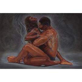 ''High on U'' by WAK - Kevin A. Williams Romantic Art Print (24 x 36 in.)