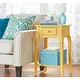 Thumbnail 10, Daniella 1-Drawer Wood Storage Accent End Table by iNSPIRE Q Bold. Changes active main hero.