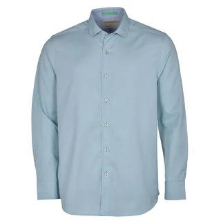 Tommy Bahama Island Modern Fit Digi Check Small S Blue and Light Green