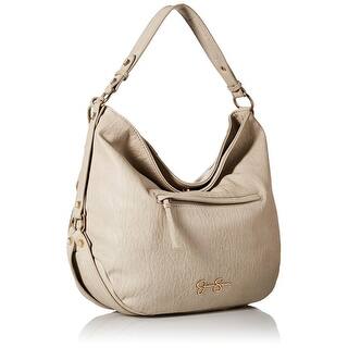 Jessica Simpson Womens Kendall Faux Leather Lined Hobo Handbag - Large