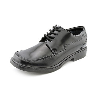 Kenneth Cole Reaction T-Flex Youth Square Toe Leather Black Oxford