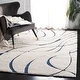 preview thumbnail 19 of 103, SAFAVIEH Florida Shag Sigtraud Abstract Waves 1.2-inch Area Rug
