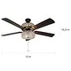 Olivia Oil Rubbed Bronze Finish/ Crystal 52-inch LED Ceiling Fan - 52"L x 52"W x 18.25"H - 52"L x 52"W x 18.25"H - Thumbnail 9