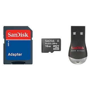 SanDisk 16GB Micro SD Card with Full Size Adapter