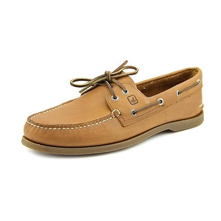 Sperry Top Sider A/O 2-Eye Men Moc Toe Leather Brown Boat Shoe