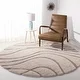 preview thumbnail 27 of 103, SAFAVIEH Florida Shag Sigtraud Abstract Waves 1.2-inch Area Rug