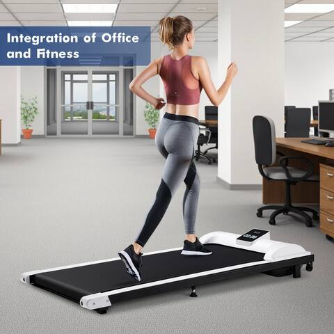 FAMAPY 0.65HP Under Desk Portable Electric Treadmill Walking Board - 43" x 19.7" x 6.7"