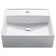 Kraus Elavo 18 1/2 inch Square Porcelain Ceramic Vessel Bathroom Sink - Thumbnail 11