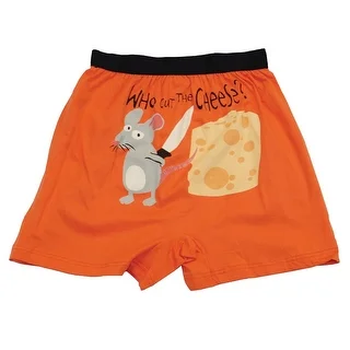 Unisex-Adult Funny Novelty Boxers - Who Cut The Cheese
