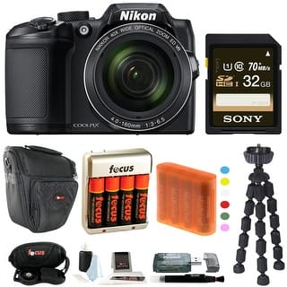 Nikon COOLPIX B500 Digital Camera w/ 32GB USB Accessory Bundle