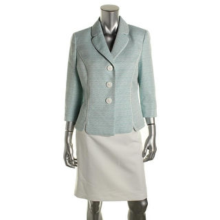Le Suit Womens Petites The Hamptons 2PC Metallic Skirt Suit