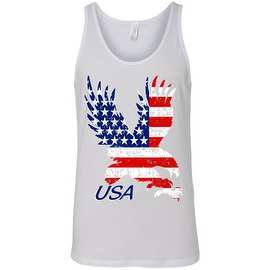 Men's Tank Top USA Flag American Bald Eagle Stars & Stripes Old Glory Patriotic