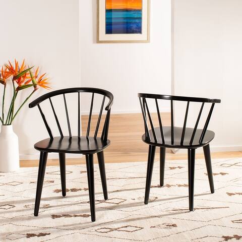 SAFAVIEH Country Classic Blanchard Dining Chairs (Set of 2) - 21.3" W x 20.5" L x 29.9" H