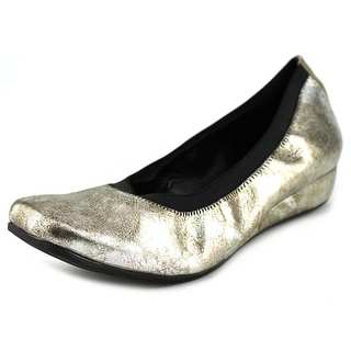 Vaneli Grassy Women W Open Toe Leather Silver Wedge Heel
