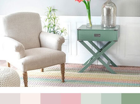 Shabby Chic Living Room Color Palette