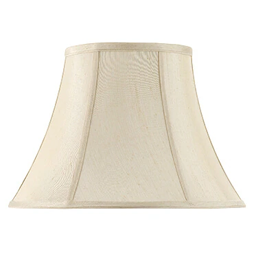 Tan bell shaped lamp shade