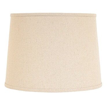 Off-white linen lamp shade