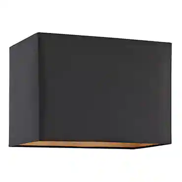 Black rectangle lamp shade