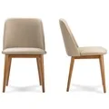 Set of 2 Lavin Mid-Century Solid Wood Dining Chair