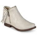 Journee Collection Women's 'Fringe' Almond Toe Fringed Booties