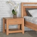 Grain Wood Furniture Loft Solid Wood 1-drawer Nightstand