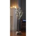 Apothecary & Company Decorative 4ft LED Snow Tree with Burlap Sack