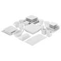 10 Strawberry Street Simply Square Porcelain Dining Set (40 Pieces)