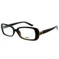 Fendi Women's FE 898 209 Brown Plastic Rectangle Eyeglasses 