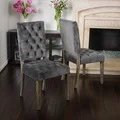 Saltillo Velvet Dining Chair (Set of 2) by Christopher Knight Home