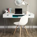 48-inch Color Accent Writing Desk - Aqua Blue