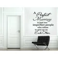 A Perfect Marriage quote Wall Art Sticker Decal