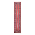 Red Hand-knotted Turkoman Bokara Runner Carpet (2'7 x 12'1)
