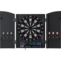 Fat Cat Electronx Black Acrylic Electronic Soft Tip Dartboard with Cabinet