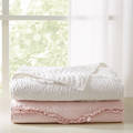 Madison Park Helene Quilted Oversized Throw 2-Color Option