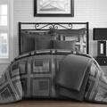Comfy Bedding Square Pattern Jacquard 5-piece Comforter Set