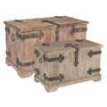 Household Essentials Wooden Home Chest (Set of 2)